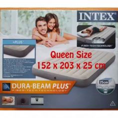 INTEX 64103 Kasur Angin DURABEAM Queen Cream 152x203x25cm